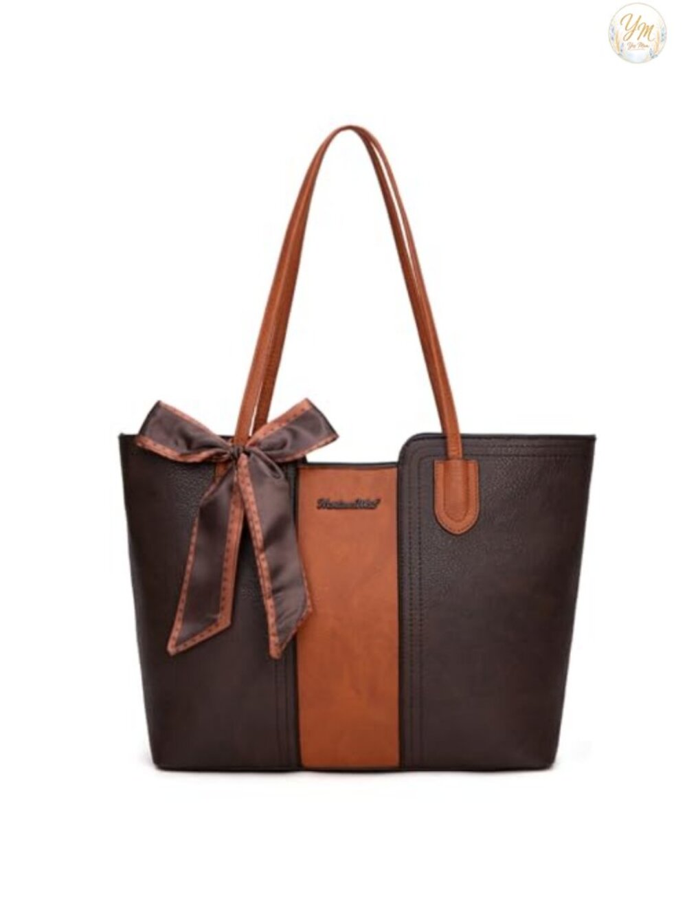 Vegan Leather Tote Bag Satchel Purses for Women Work Shoulder Bag